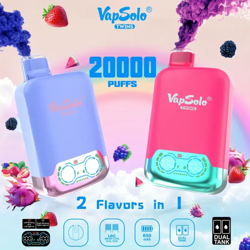Ulasan Definitif VapSolo Twins 20000: Kuasa Dwi Rasa?