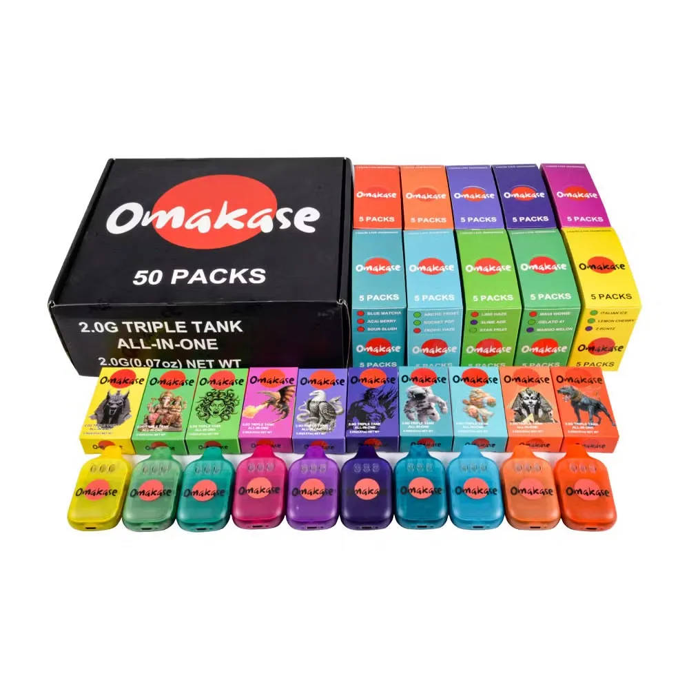 Omakase 2g Kosong Dengan Pen Vape Pakai Skrin