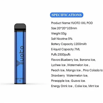 Yuoto XXL 2500 Puffs Vape Gagal